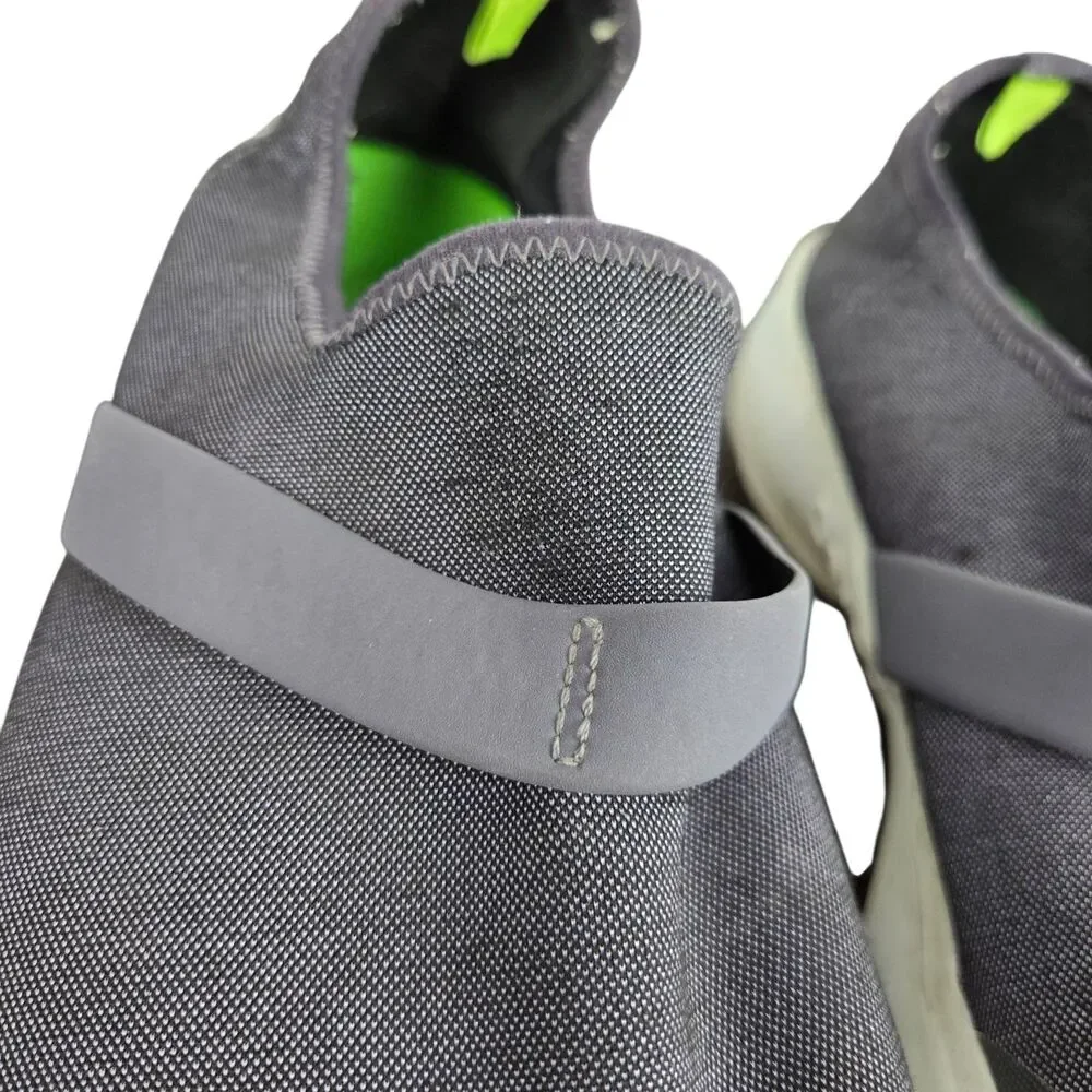 OOFOS Oomg Women's 10 Gray White Recovery Sneakers Slip-On Low Top Comfort Shoes